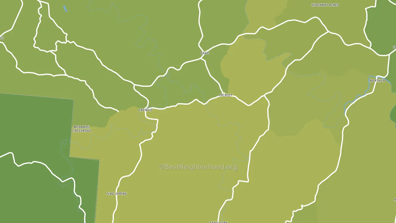 Patriot, OH block-group voter-turnout map