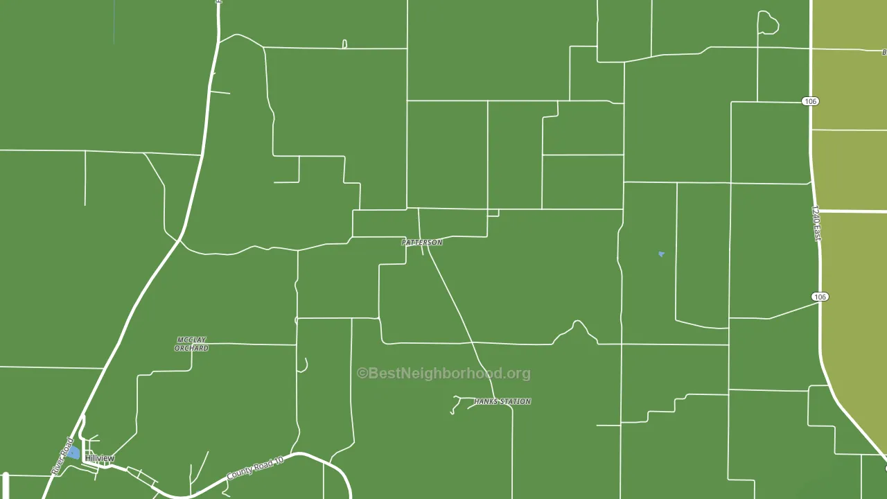 Patterson, IL block-group voter-turnout map