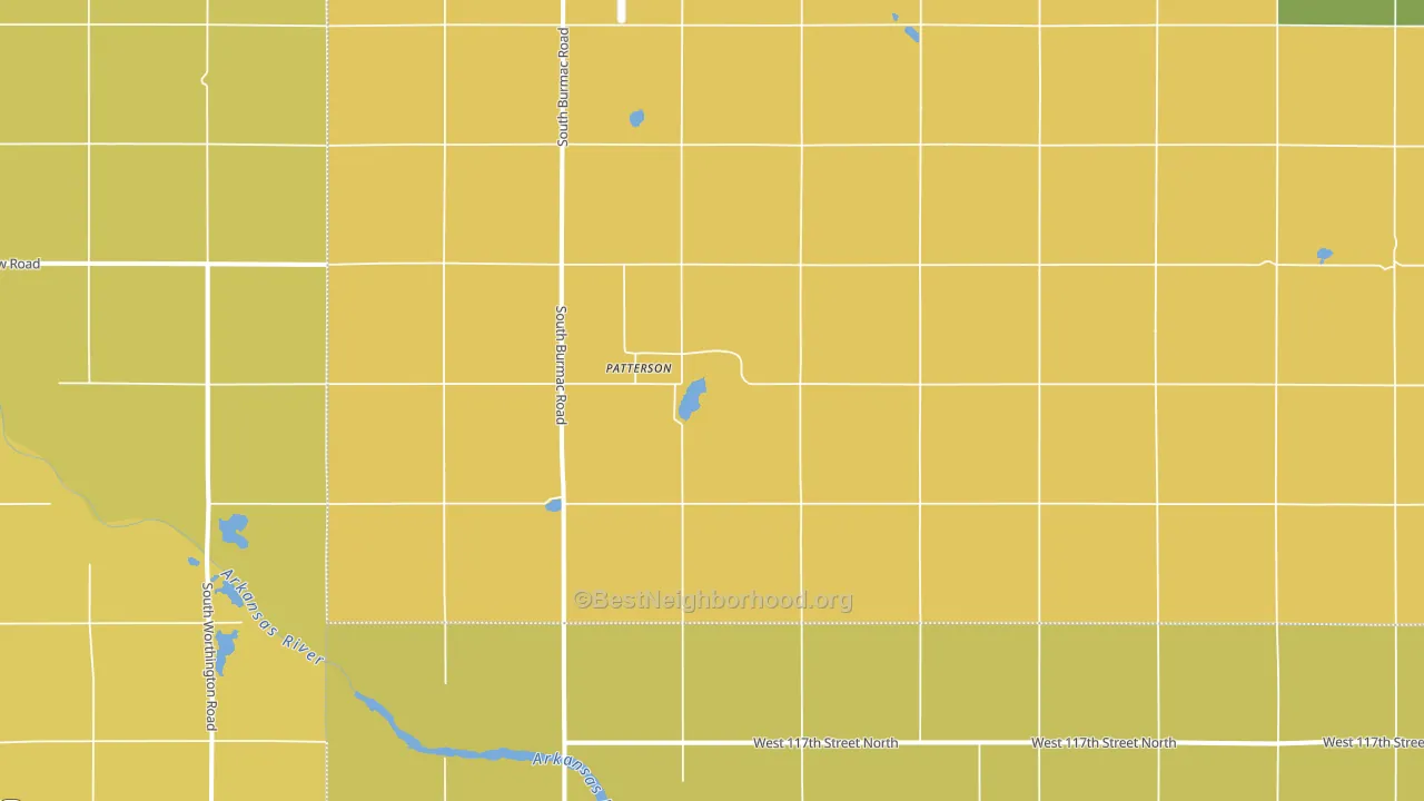 Patterson, KS block-group voter-turnout map