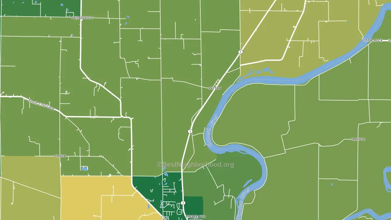 Patton, IL block-group voter-turnout map