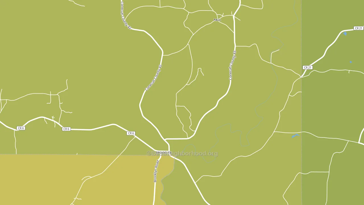 Paul, AL block-group voter-turnout map