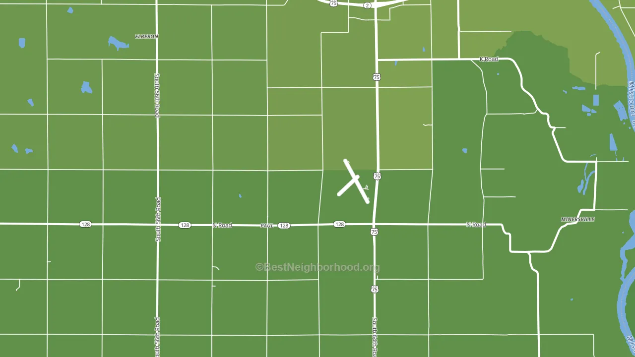 Paul, NE block-group voter-turnout map
