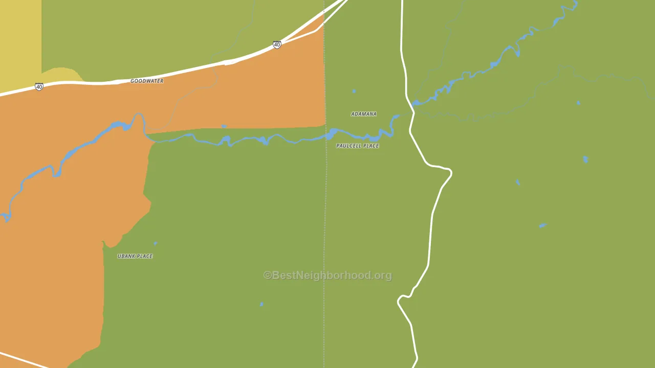 Paulcell Place, AZ block-group voter-turnout map
