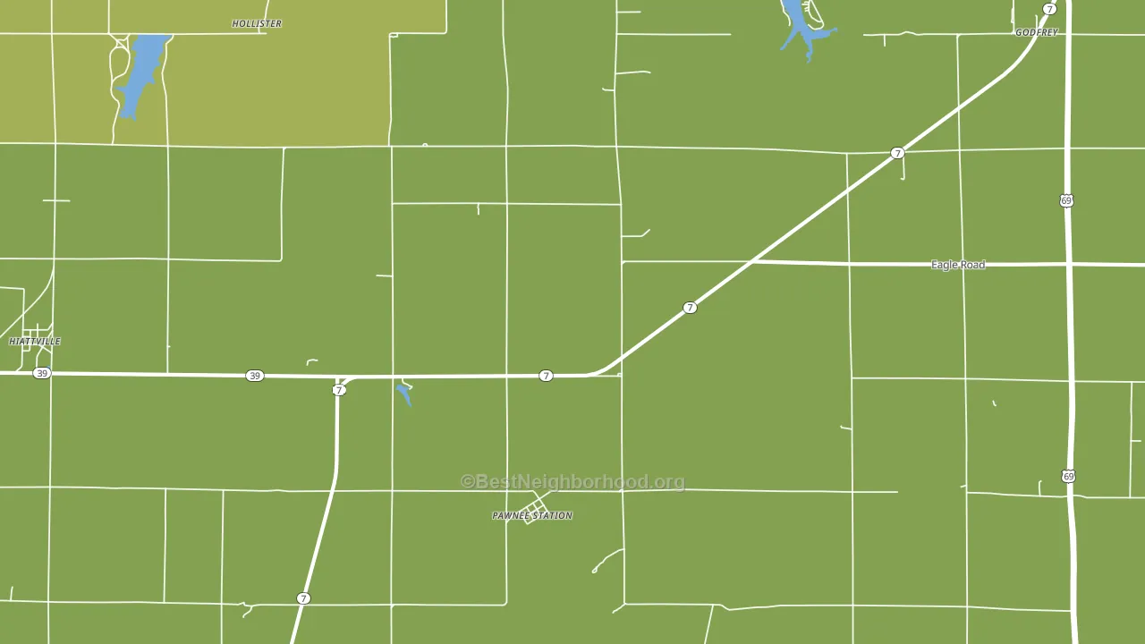 Pawnee Station, KS block-group voter-turnout map