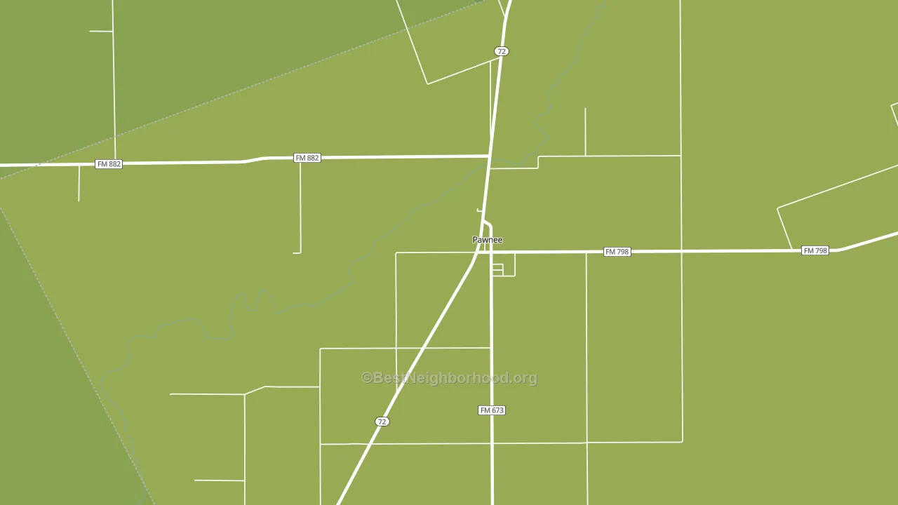 Pawnee, TX block-group voter-turnout map