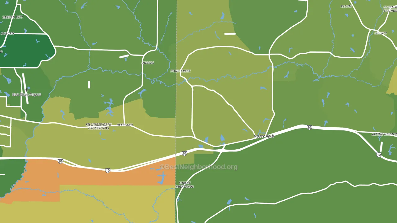 Paxton, FL block-group voter-turnout map