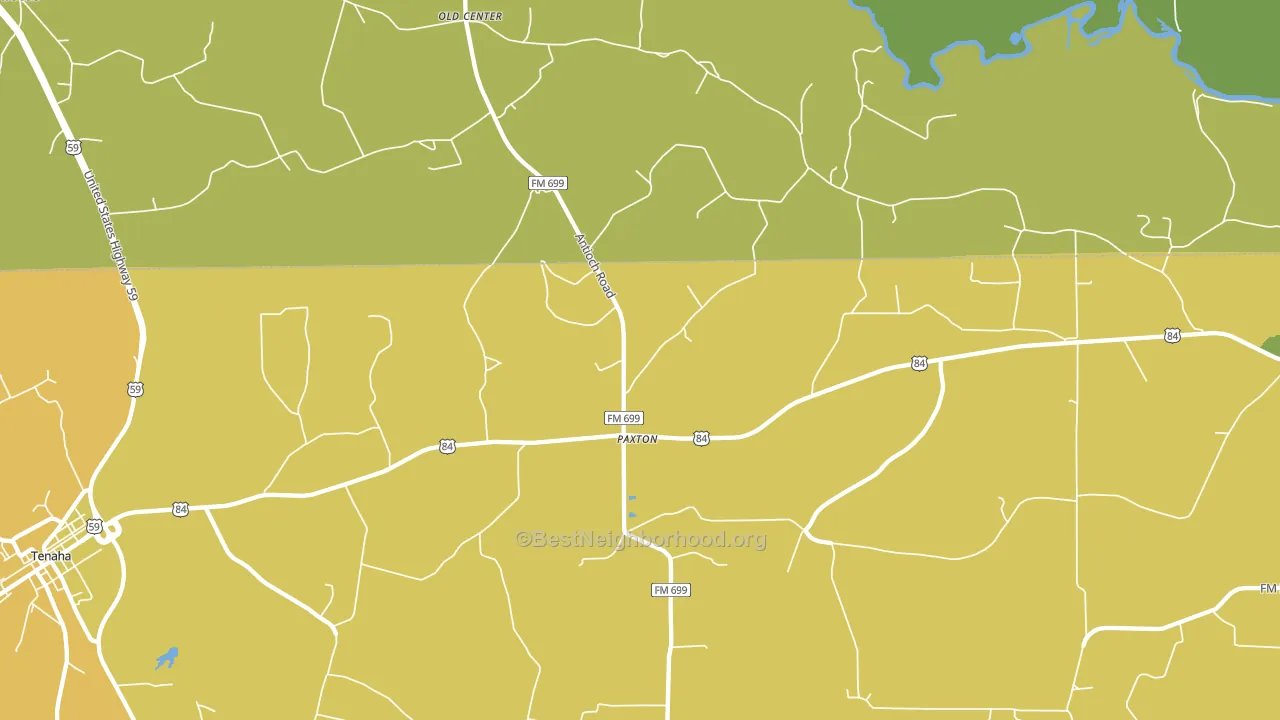 Paxton, TX block-group voter-turnout map