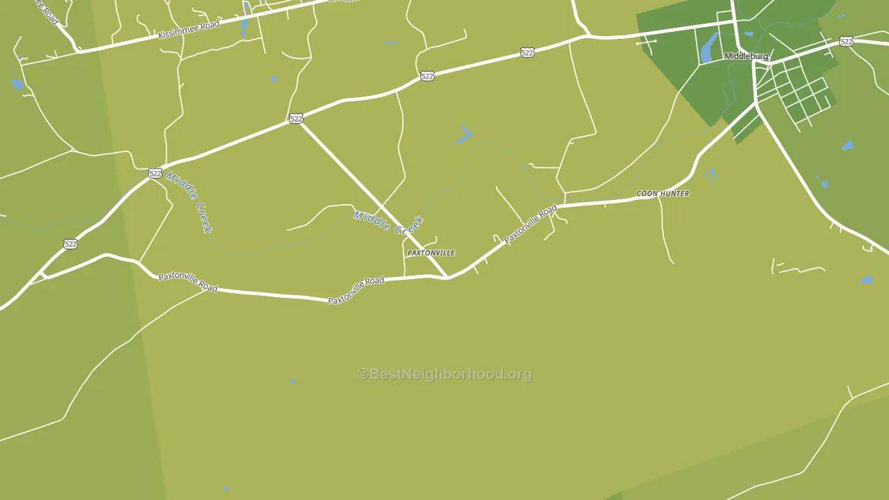 Paxtonville, PA block-group voter-turnout map