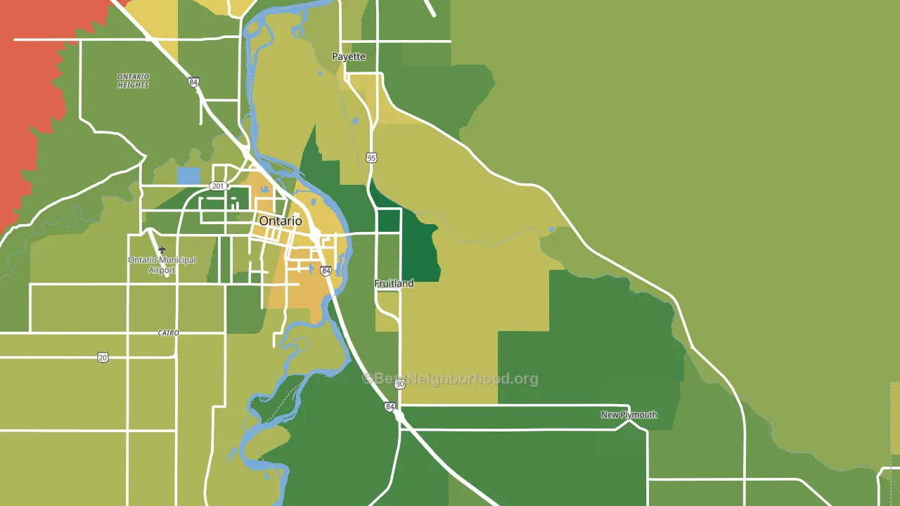 Payette County, ID block-group voter-turnout map