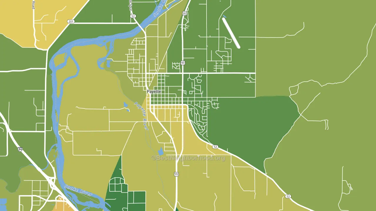 Payette Heights, Payette, ID block-group voter-turnout map