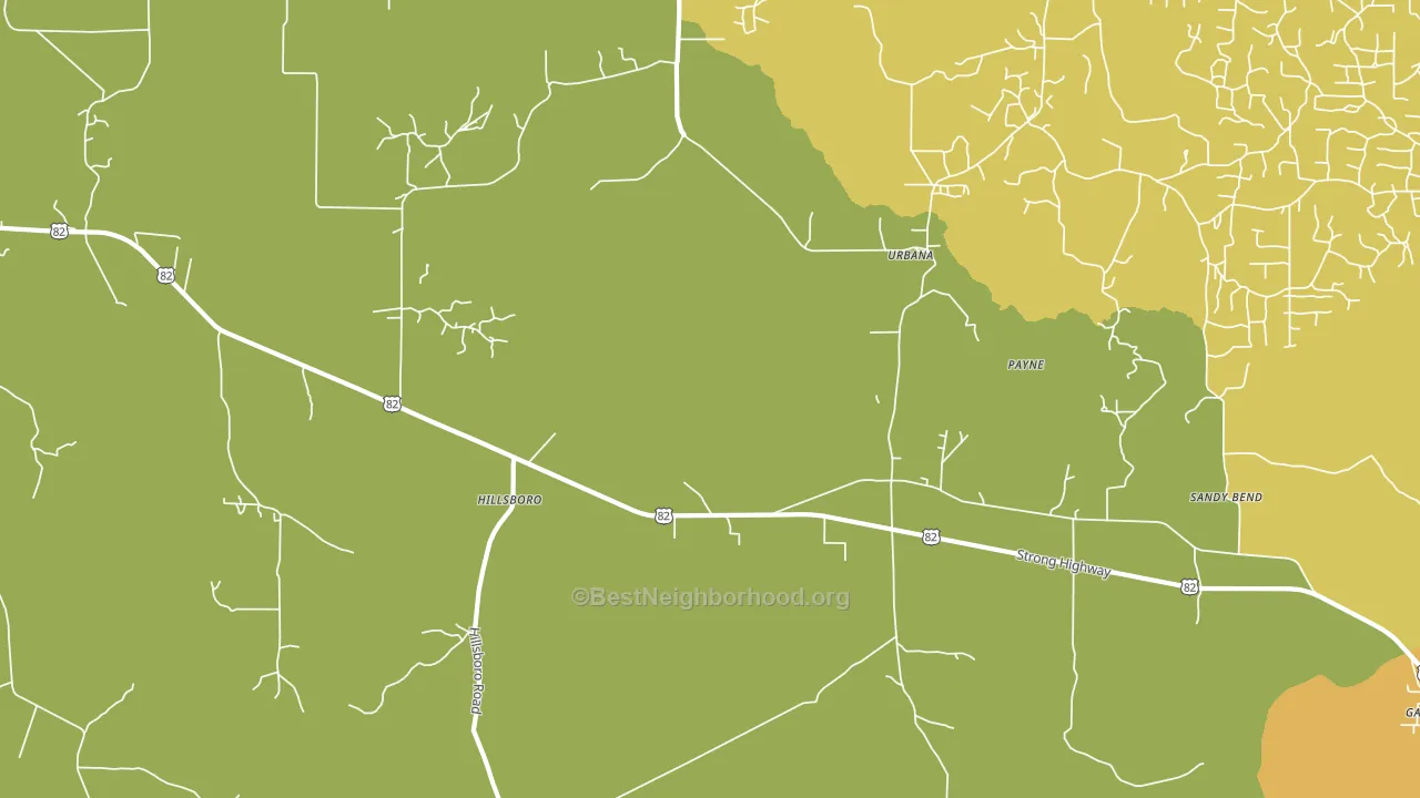 Payne, AR block-group voter-turnout map