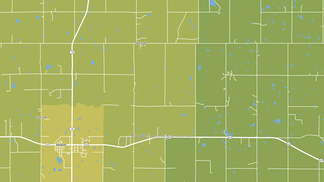 Payson, OK block-group voter-turnout map