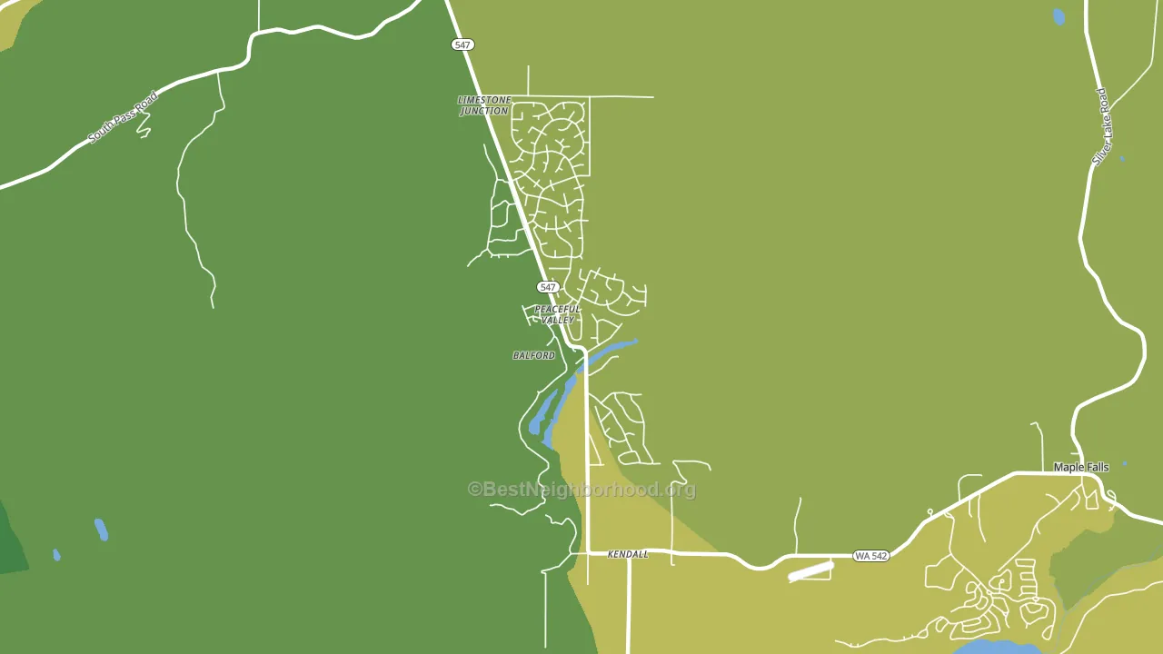 Peaceful Valley, WA block-group voter-turnout map