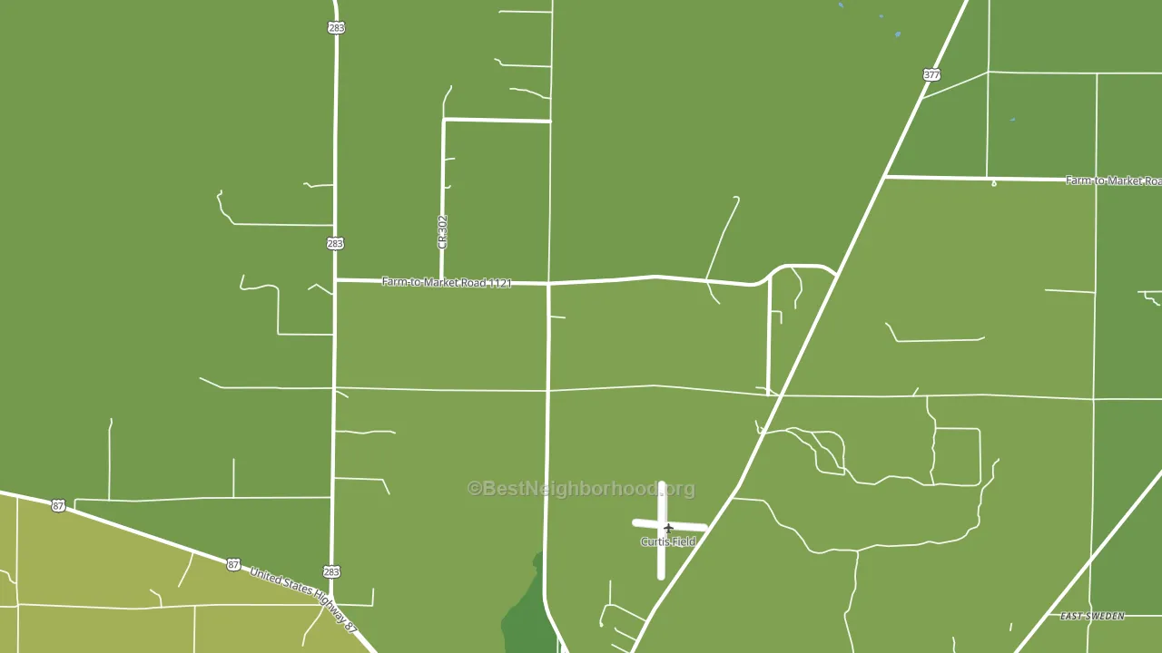 Pear Valley, TX block-group voter-turnout map