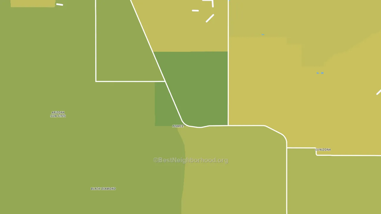 Pearce, AZ block-group voter-turnout map