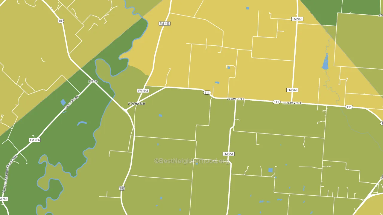 Pearl City, TX block-group voter-turnout map