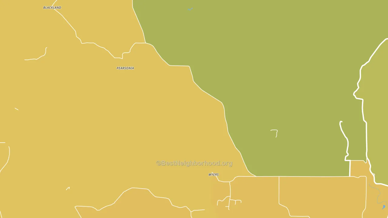 Pearsonia, OK block-group voter-turnout map