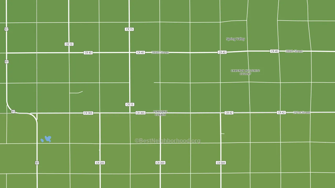 Pearsons Corner, SD block-group voter-turnout map
