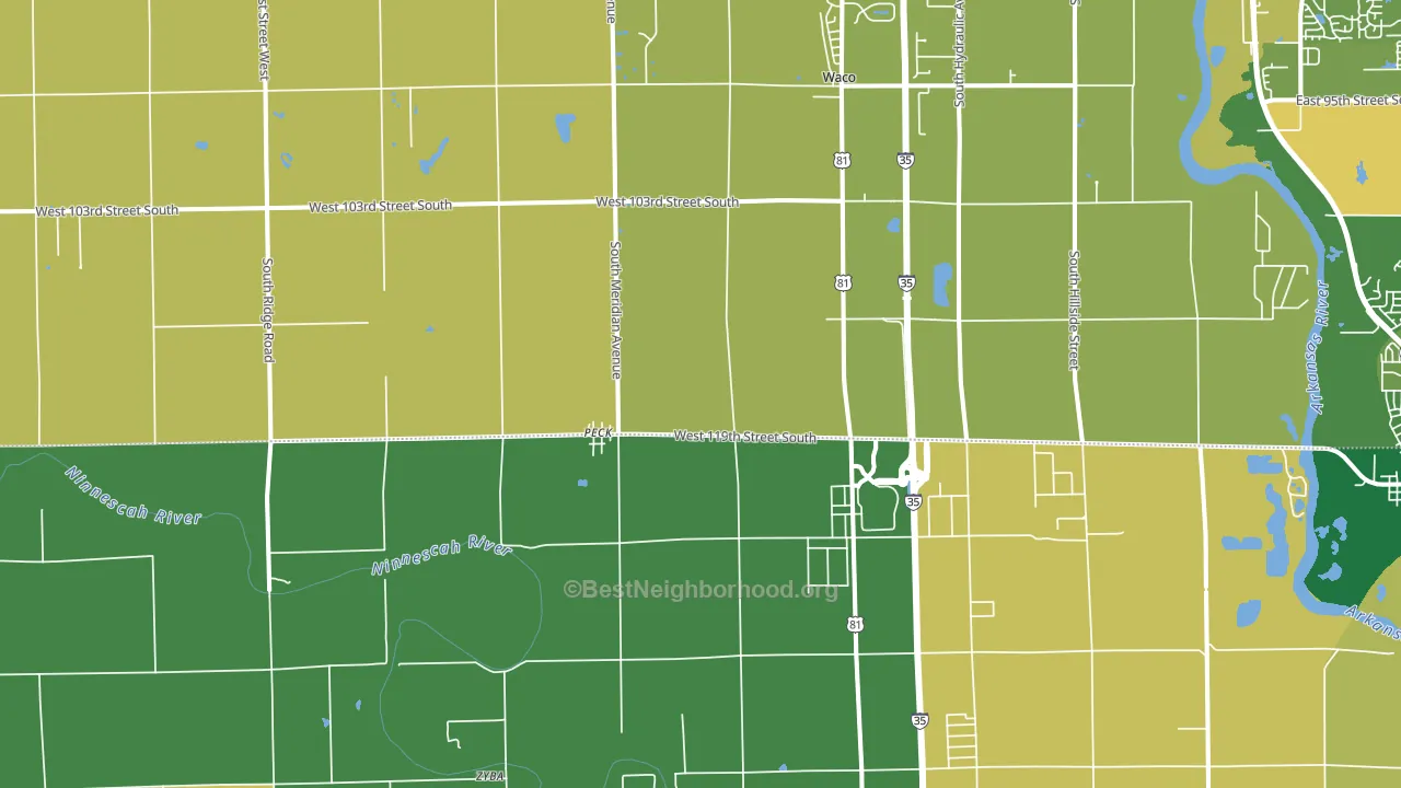 Peck, KS block-group voter-turnout map