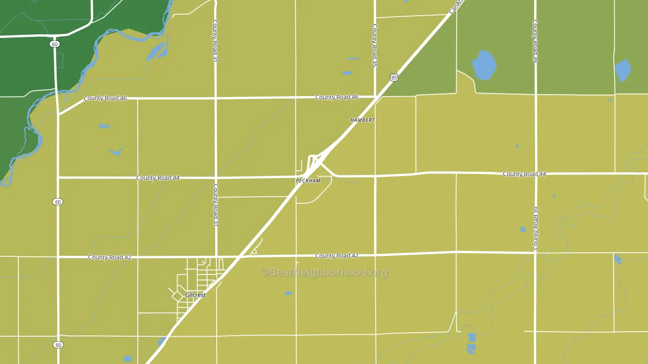 Peckham, CO block-group voter-turnout map