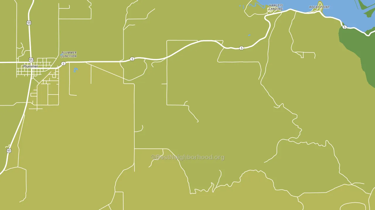 Pedee, ID block-group voter-turnout map