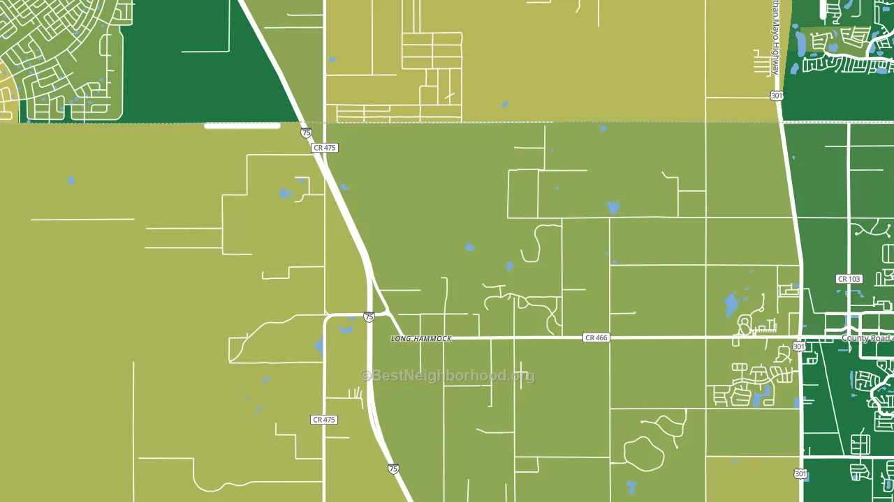 Pedro, FL block-group voter-turnout map