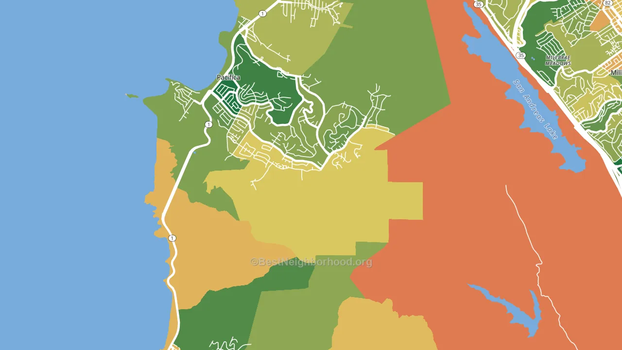 Pedro Valley, CA block-group voter-turnout map