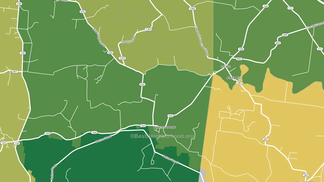 Peedee, KY block-group voter-turnout map