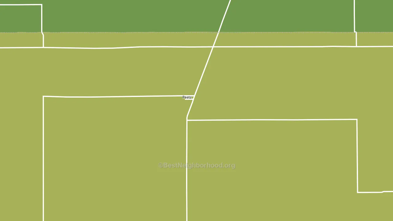 Peetz, CO block-group voter-turnout map