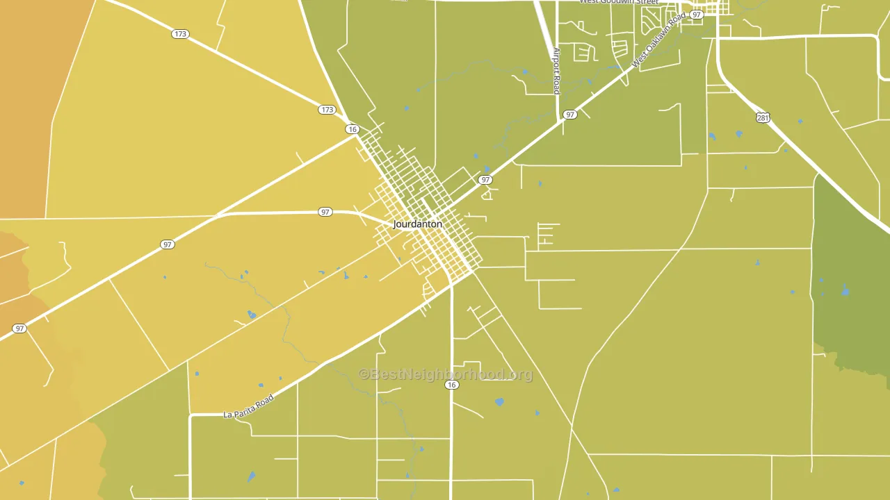Peggy, TX block-group voter-turnout map