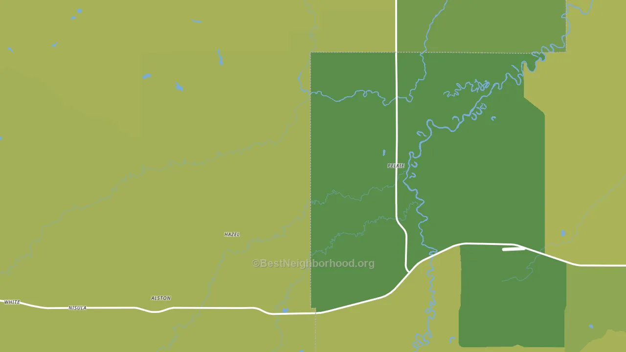 Pelkie, MI block-group voter-turnout map
