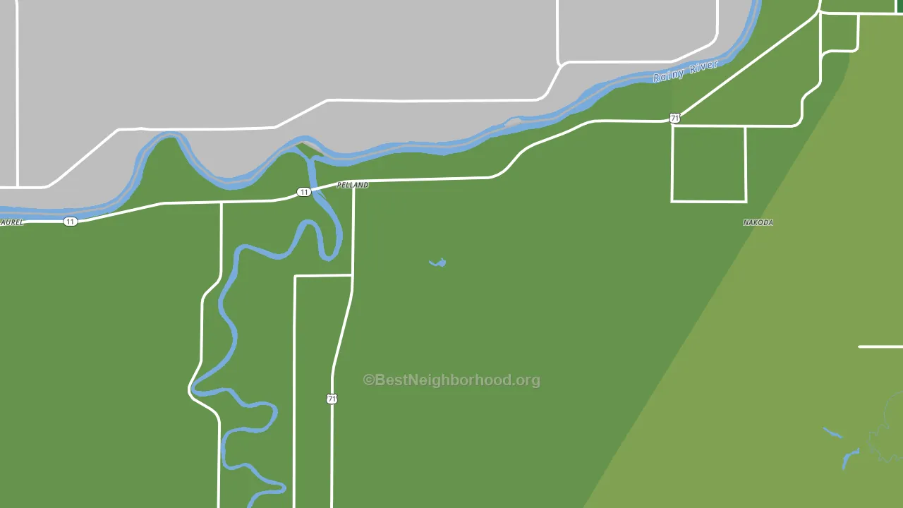 Pelland, MN block-group voter-turnout map