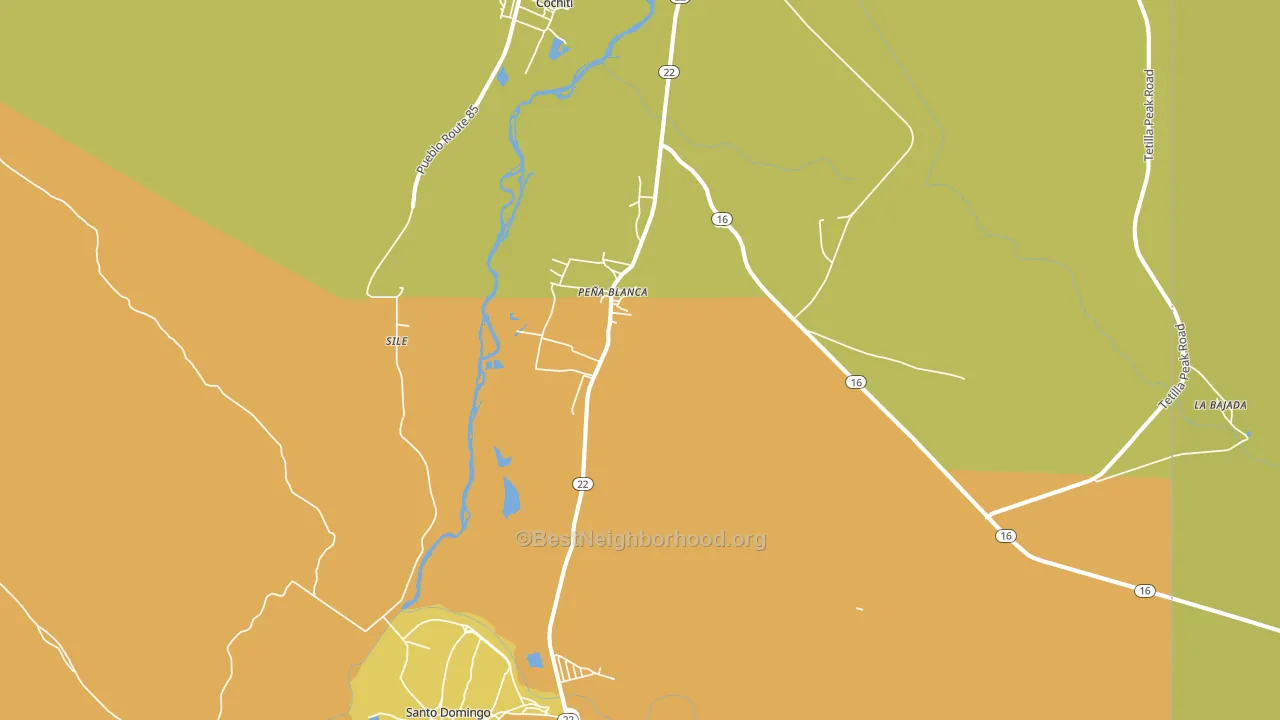 Pena Blanca, NM block-group voter-turnout map