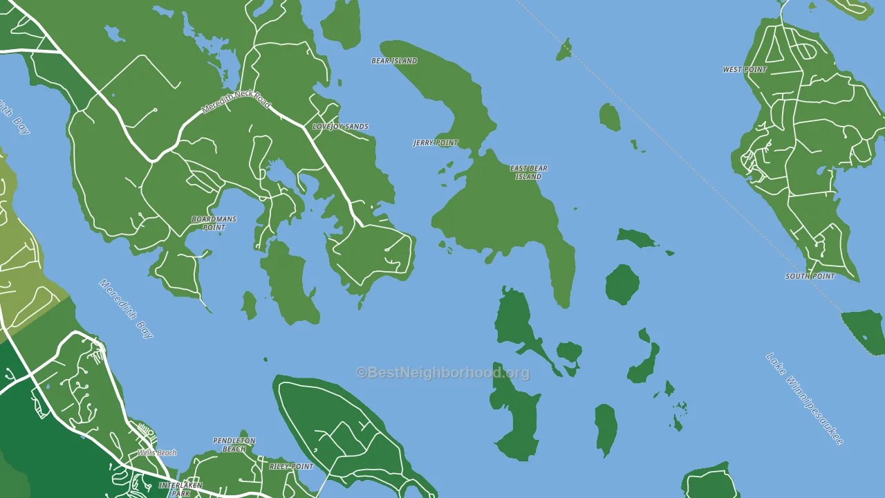 Pendleton Beach, NH block-group voter-turnout map
