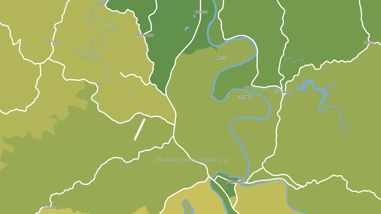 Pendleton County, KY block-group voter-turnout map