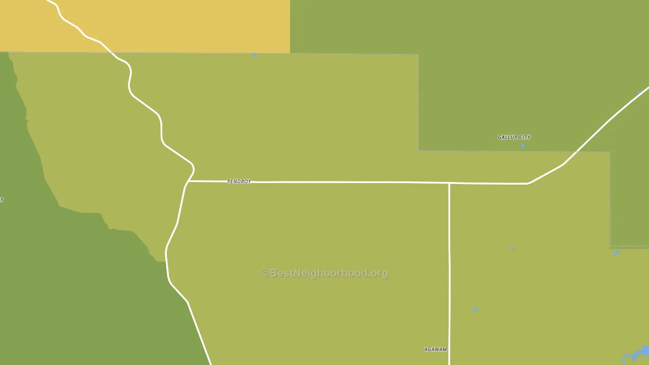 Pendroy, MT block-group voter-turnout map