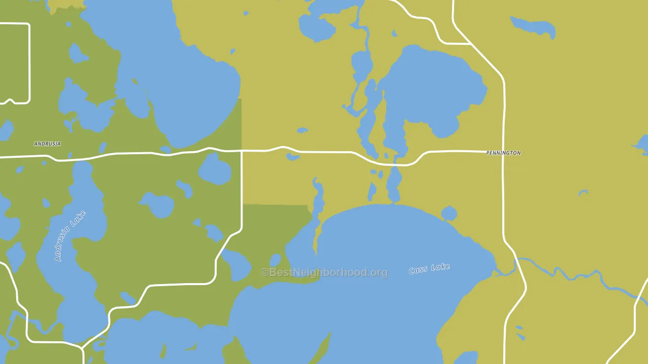 Pennington, MN block-group voter-turnout map