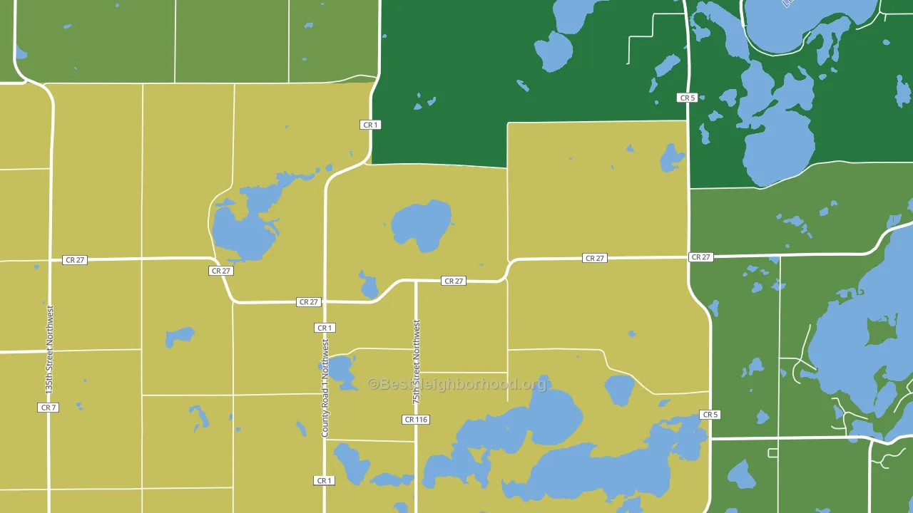 Pennock, MN block-group voter-turnout map