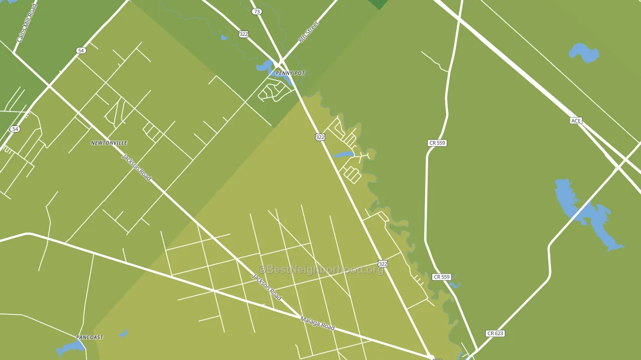 Penny Pot, NJ block-group voter-turnout map