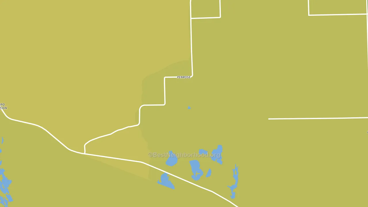 Penrose, UT block-group voter-turnout map