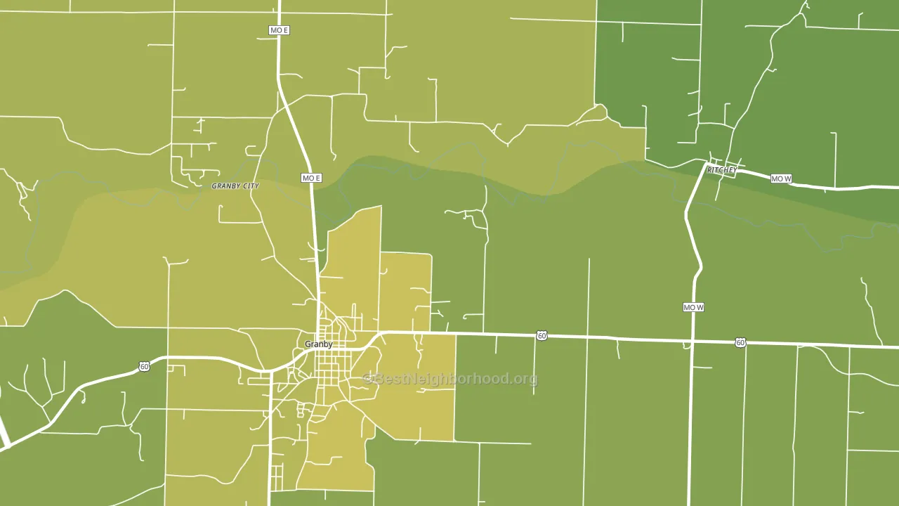 Pepsin, MO block-group voter-turnout map