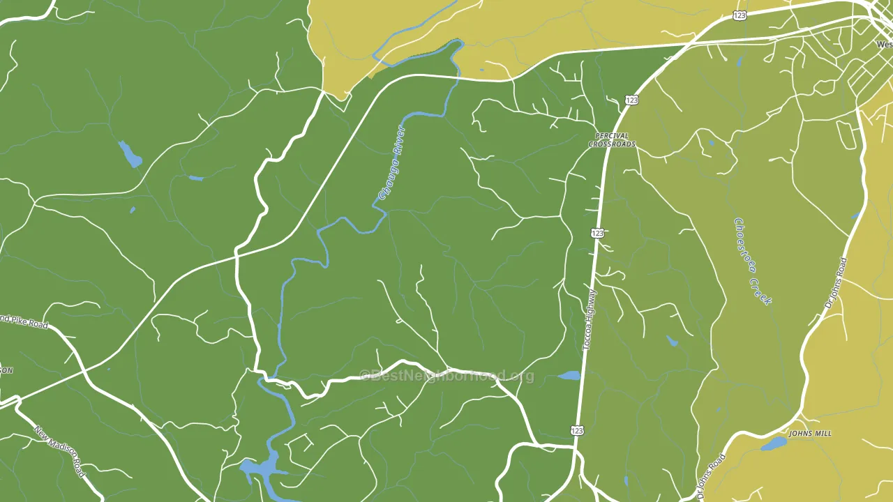 Percival Crossroads, SC block-group voter-turnout map