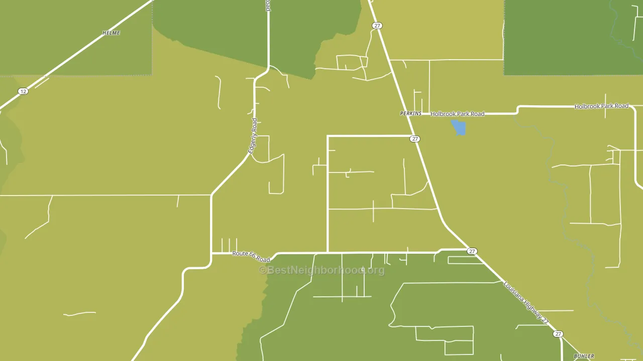 Perkins, LA block-group voter-turnout map