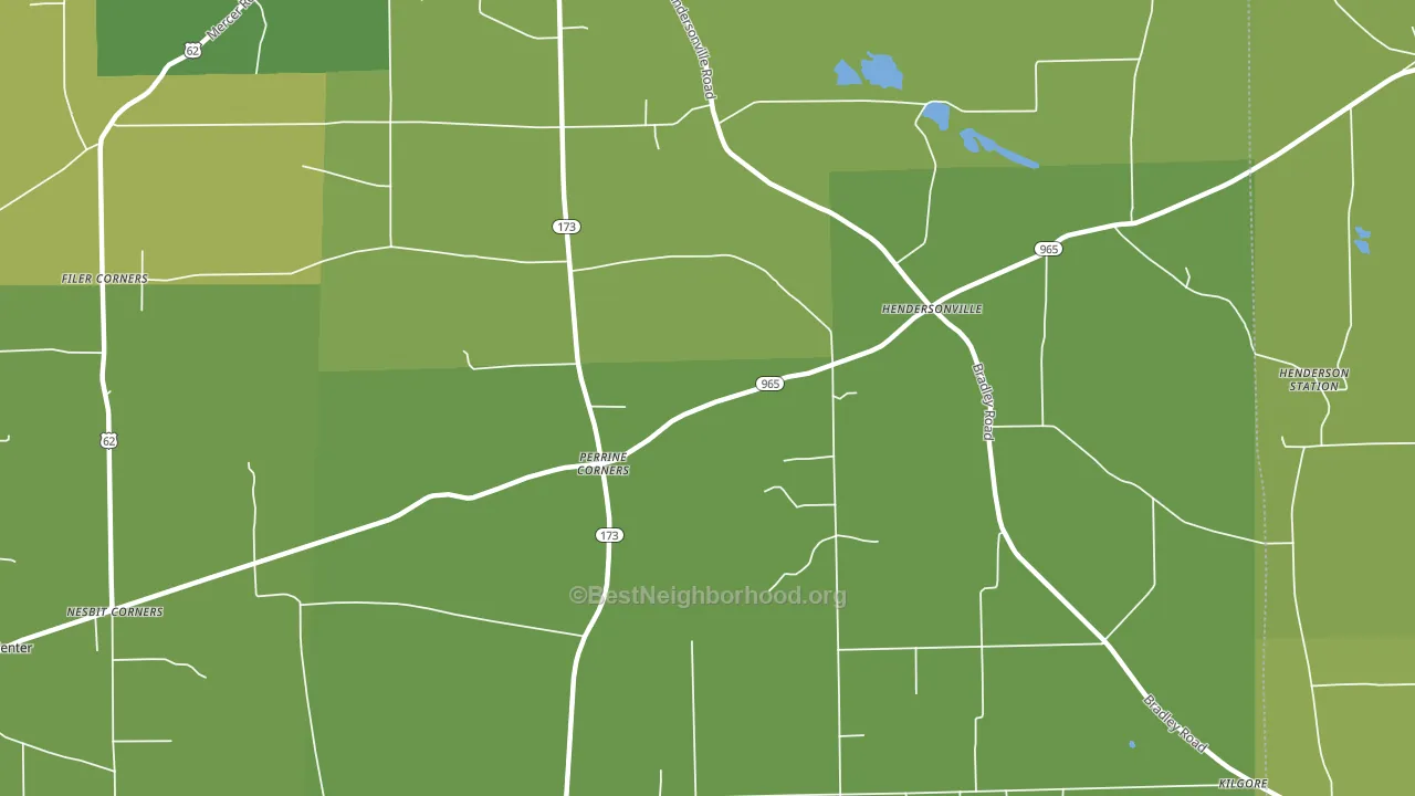 Perrine Corners, PA block-group voter-turnout map