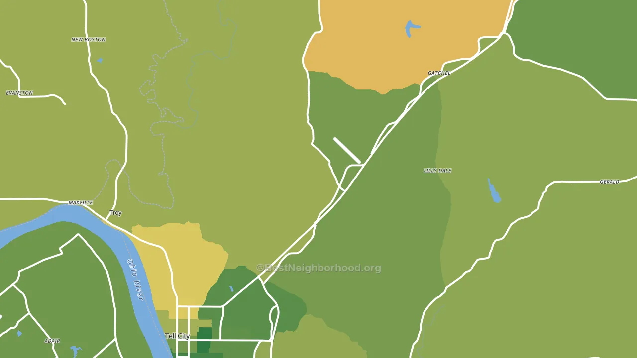 Perry County, IN block-group voter-turnout map