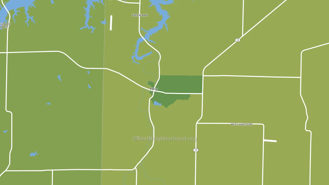 Perry, MO block-group voter-turnout map