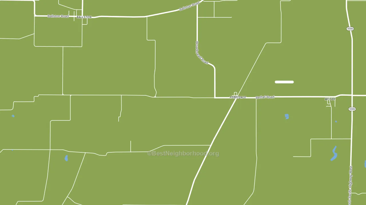 Perrydale, OR block-group voter-turnout map