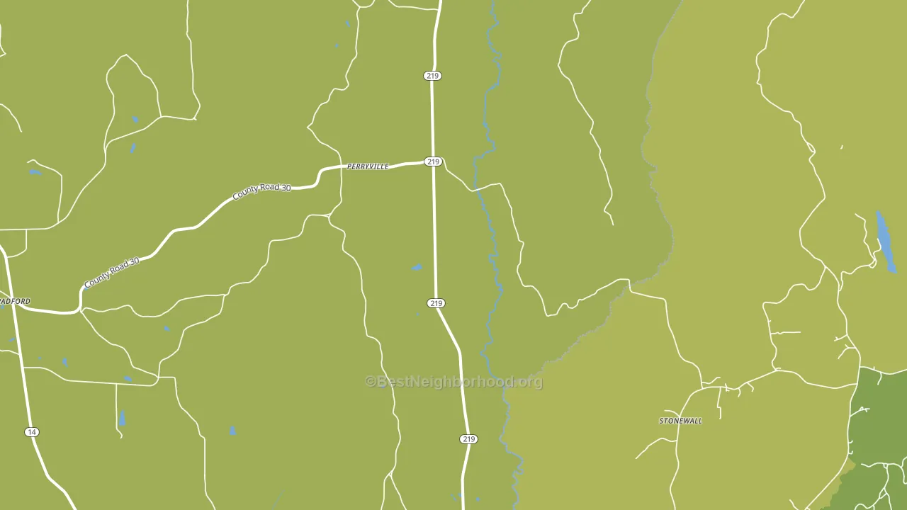 Perryville, AL block-group voter-turnout map