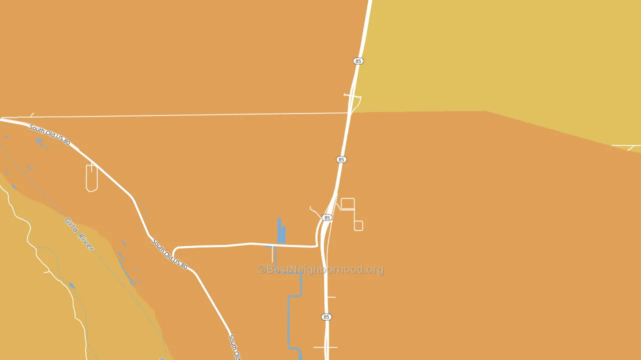 Perryville, AZ block-group voter-turnout map