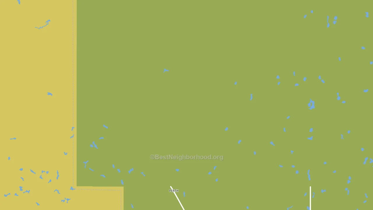 Perth, ND block-group voter-turnout map